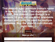 Tablet Screenshot of domodi.com